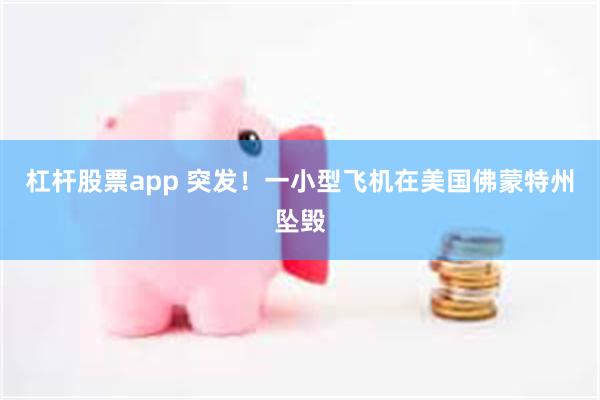 杠杆股票app 突发！一小型飞机在美国佛蒙特州坠毁